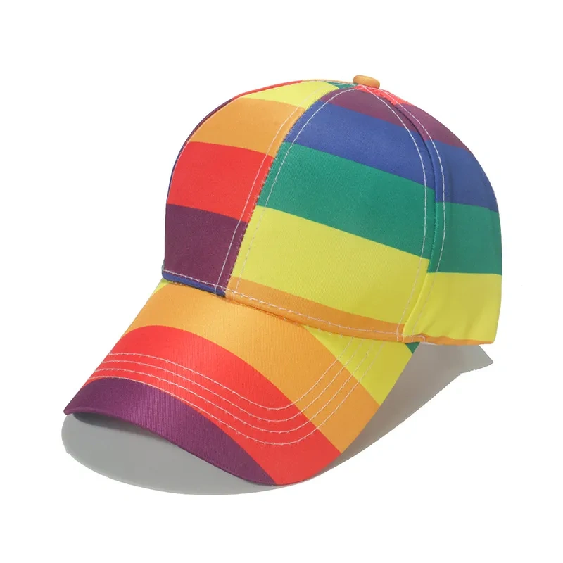 Rainbow Colorful Stripes Baseball Cap