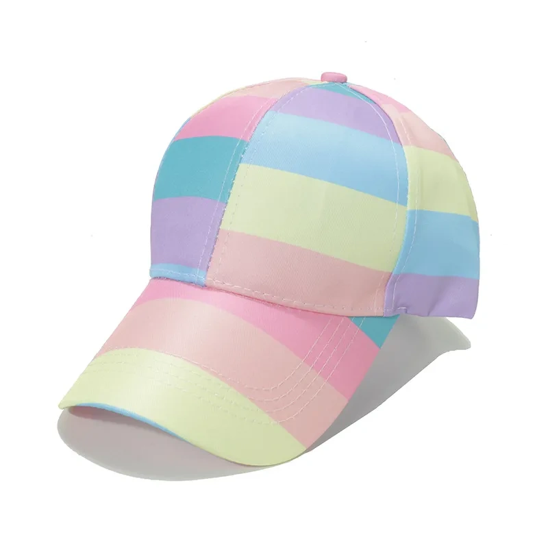 Rainbow Colorful Stripes Baseball Cap