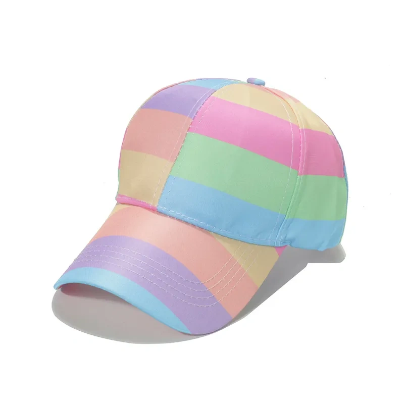 Rainbow Colorful Stripes Baseball Cap
