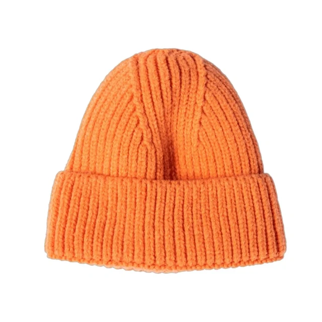Acrylic Knit Cuffed Beanie Hat