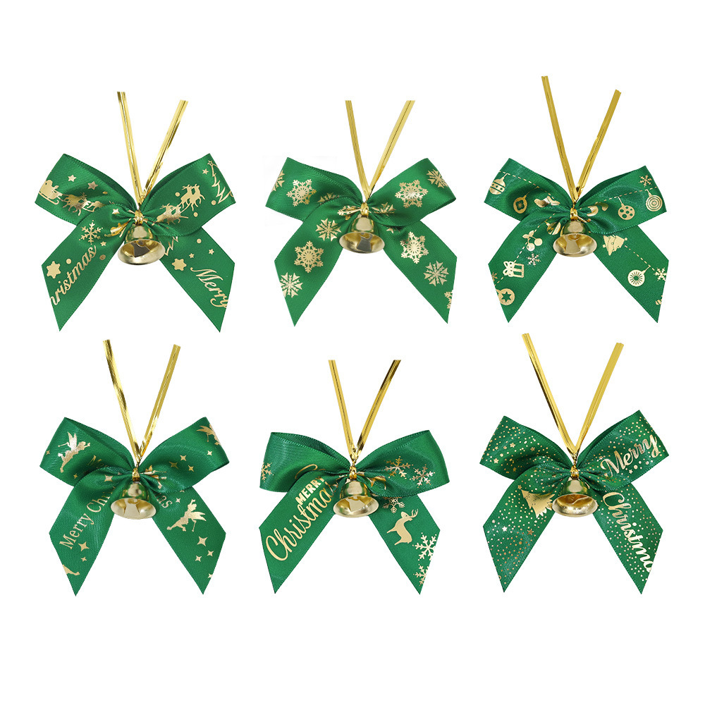 Christmas bow ornaments