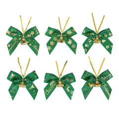 Christmas bow ornaments