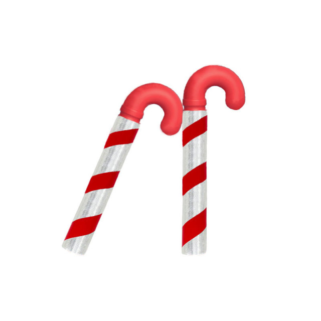 Clear Candy Cane Packaging Tubes