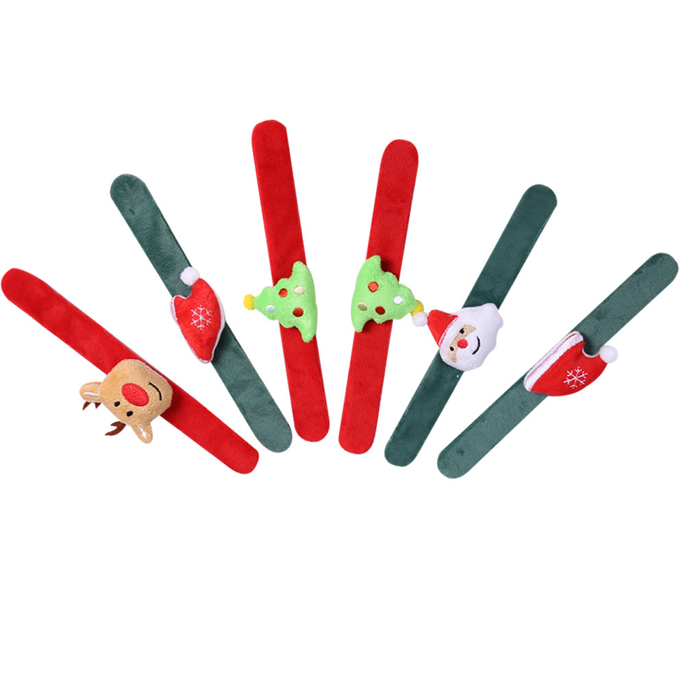 Plush Cloth Christmas Slap Bracelets