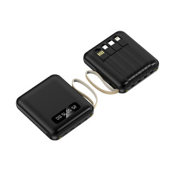 Mini 5000mAh Portable Power Bank Comes With Four-wire Charging