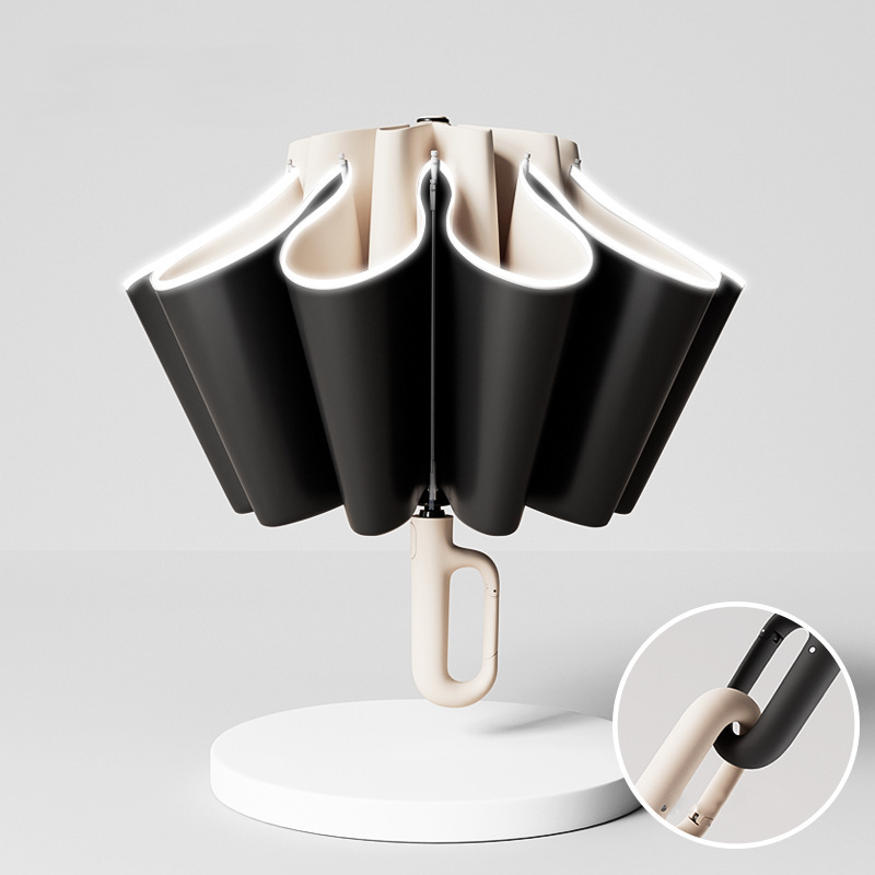 Colorblock Hook Umbrella