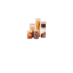 Food Storage Jar with Bamboo Lid