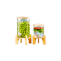 Juice Jar with Bamboo Base