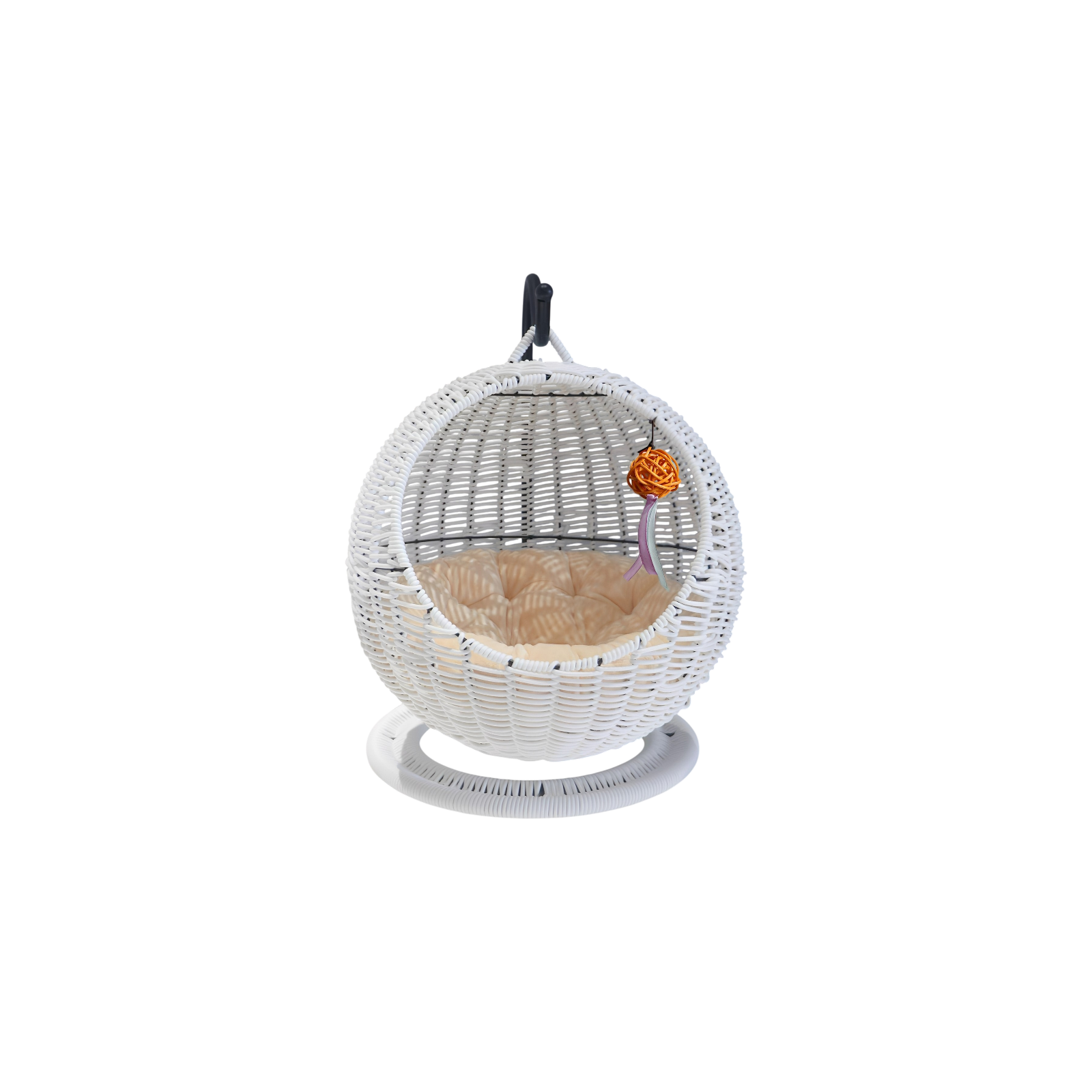 Faux Rattan Hanging Cat Bed