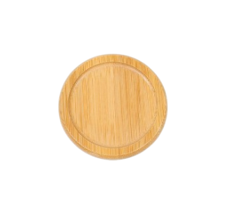 Bamboo Round Coaster with Edge