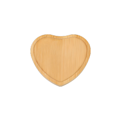 Bamboo Heart-Shaped Coaster