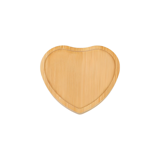 Bamboo Heart-Shaped Coaster