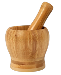 Bamboo Garlic Masher Jar