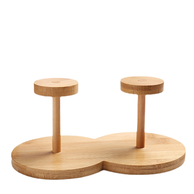 Bamboo Cup Holder – Double Slot