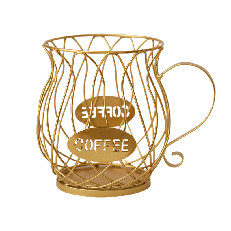 Iron Coffee Cup-Shaped Fruit Basket