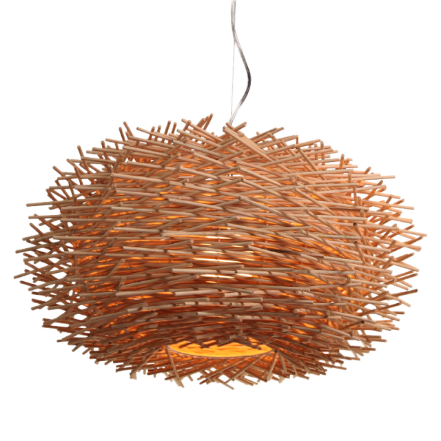 Bird Nest-Shaped Pendant Light