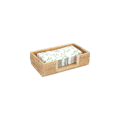 Woven Rattan Rectangular Tissue Box