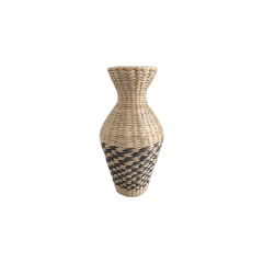 Black Twill Grass Vase