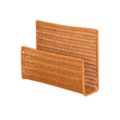 Faux Rattan Single-Tier Book Stand