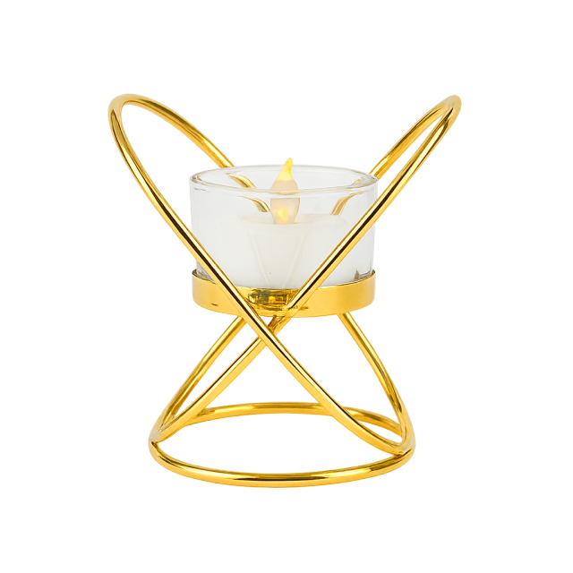 Iron Single-Candle Holder
