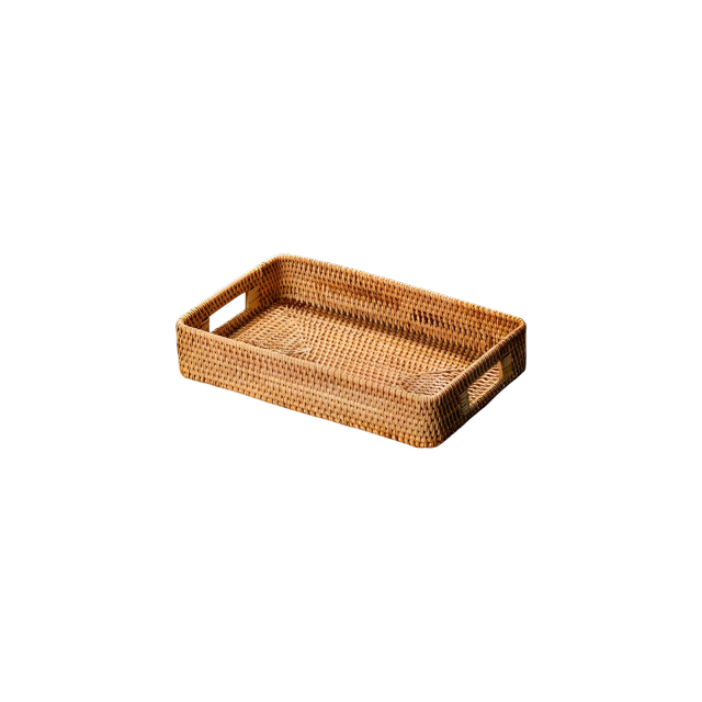 Rectangular Top Rattan Basket