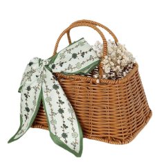 Trapezoidal Rattan Basket