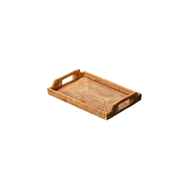 Irregular Top Rattan Basket
