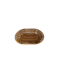 Oval Faux Rattan Food Basket