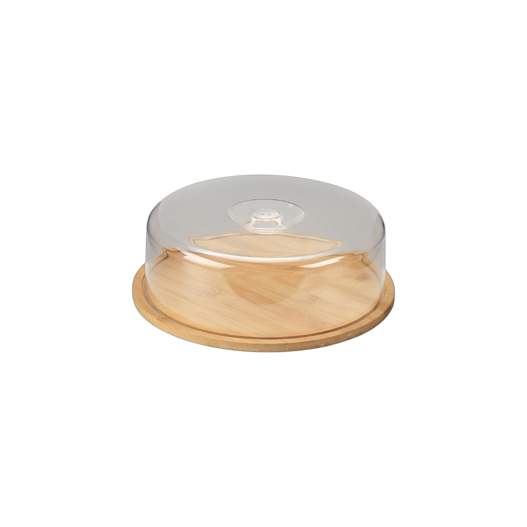 Bamboo Round Tray with Cover