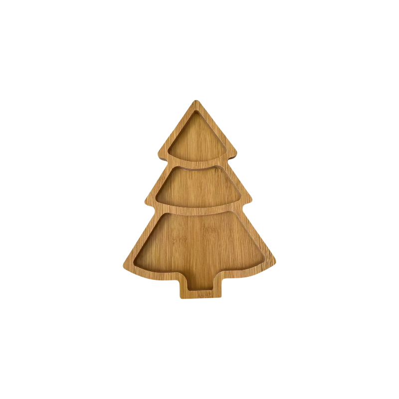 Christmas Tree Three-Compartment Tray