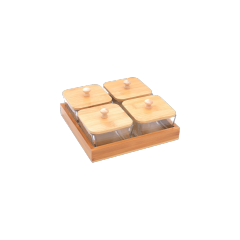 4-Grid Snack Tray