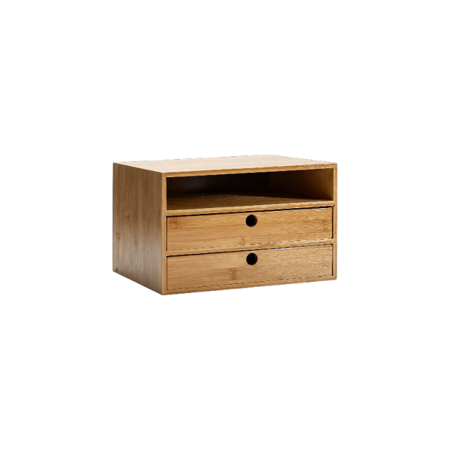Bamboo Drawer Storage Cabinet