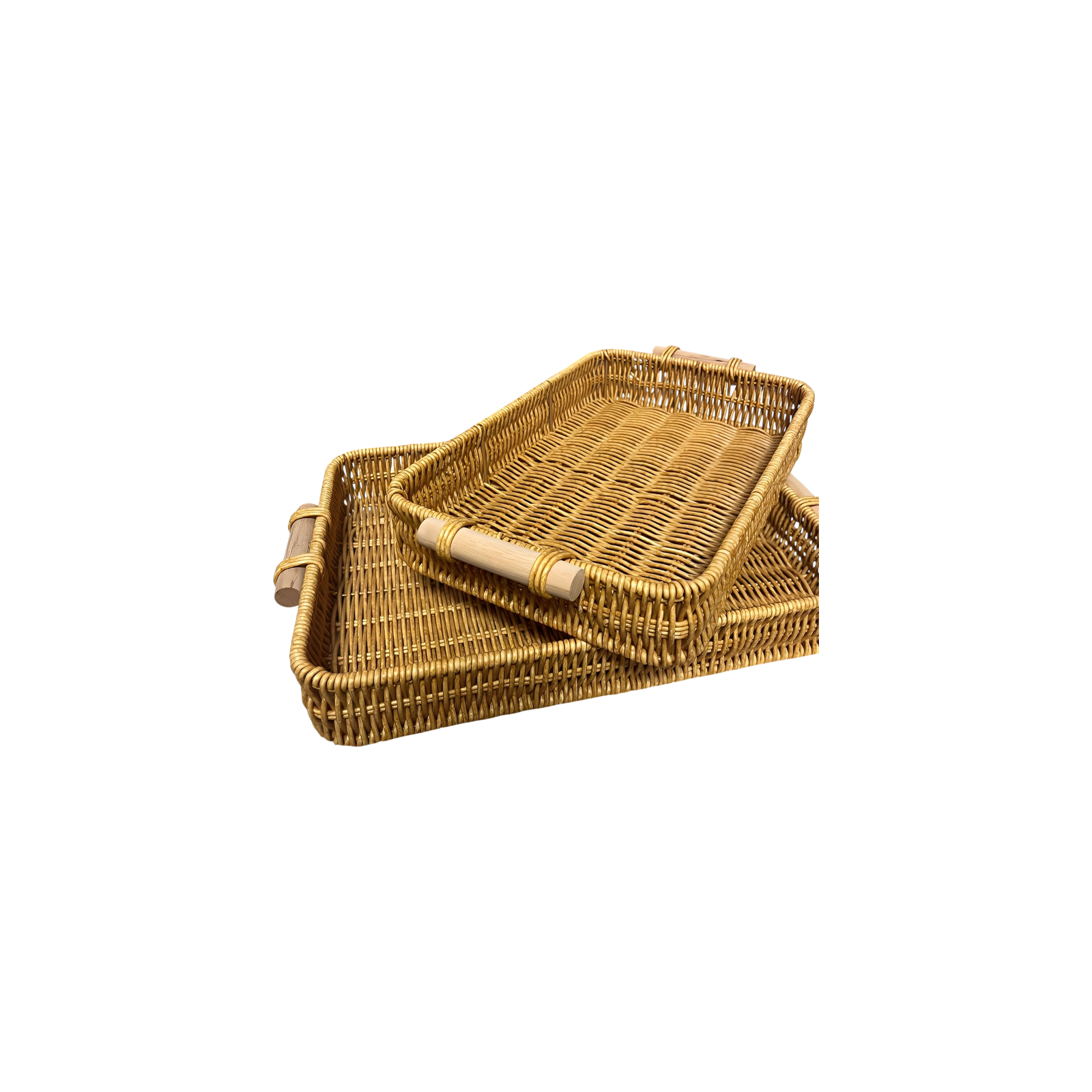 Faux Rattan Fruit Tray