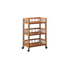 Bamboo Movable 3-Layer Storage Cabinet