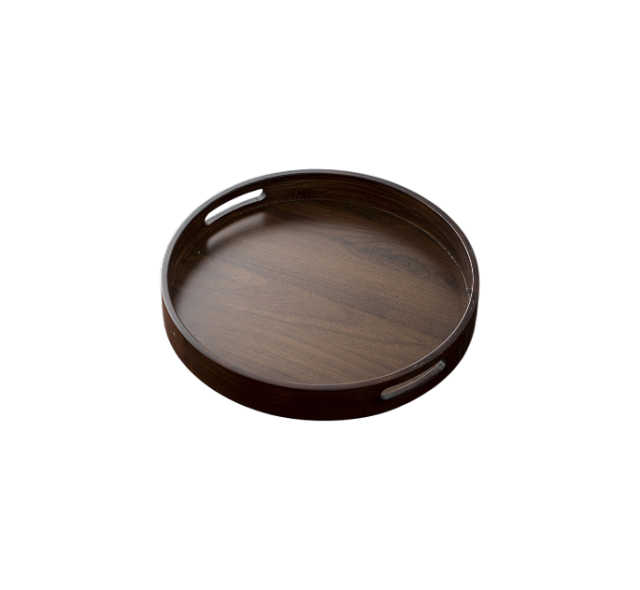 Round Flat-Handle Tray