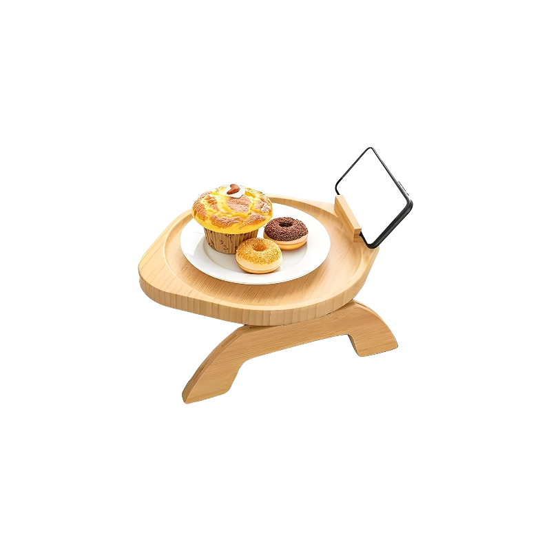 Bamboo Sofa Tray with Stand