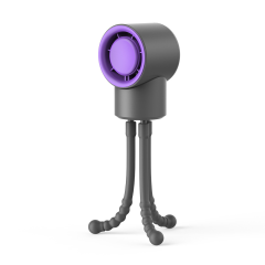 Handheld Mini USB Fan — Silent, High-Power Airflow, Digital Display, Dual-Battery, Long-Lasting, Portable