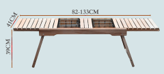 SLIDE WOOD BARBECUE TABLE--FOLDABLE,BARBACUE