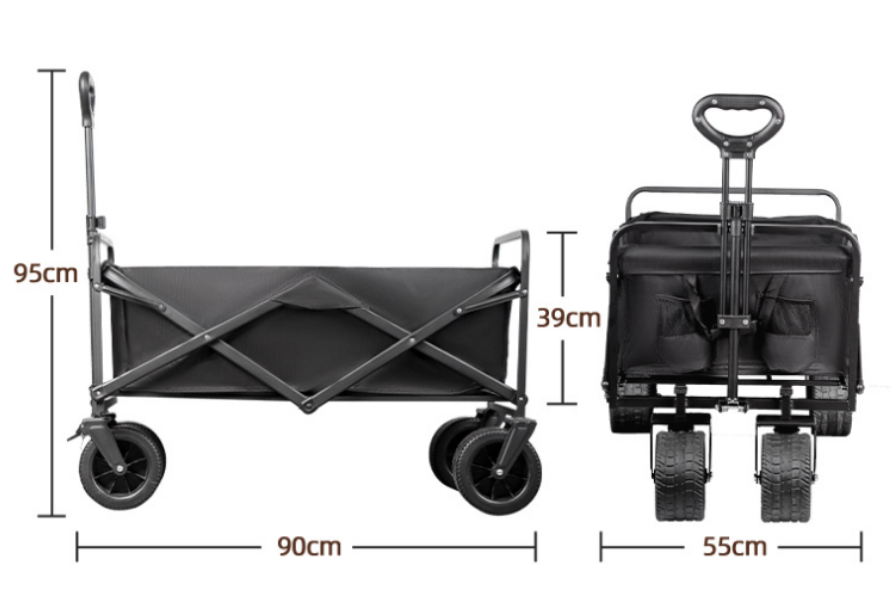Camping cart-Large capacity, folded