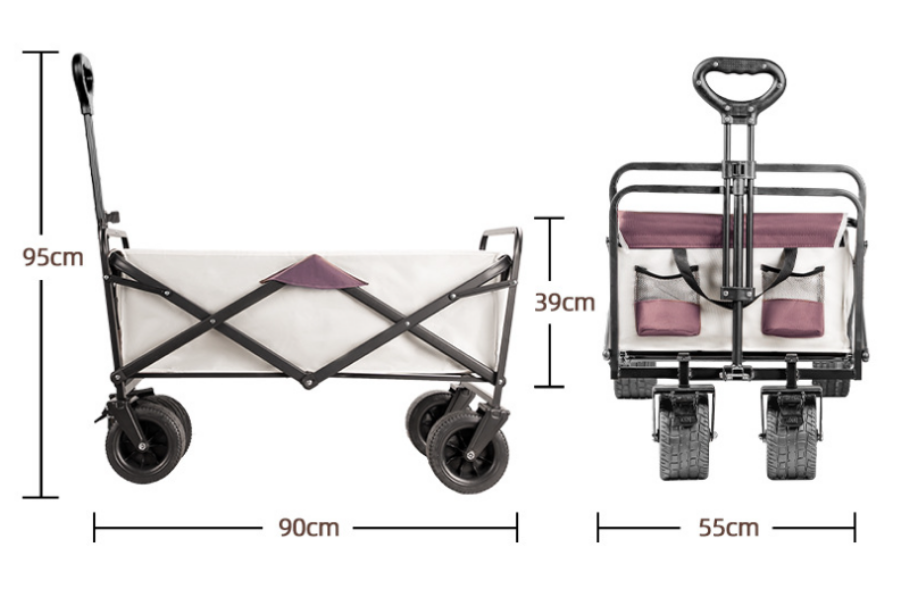Camping cart-Large capacity, folded