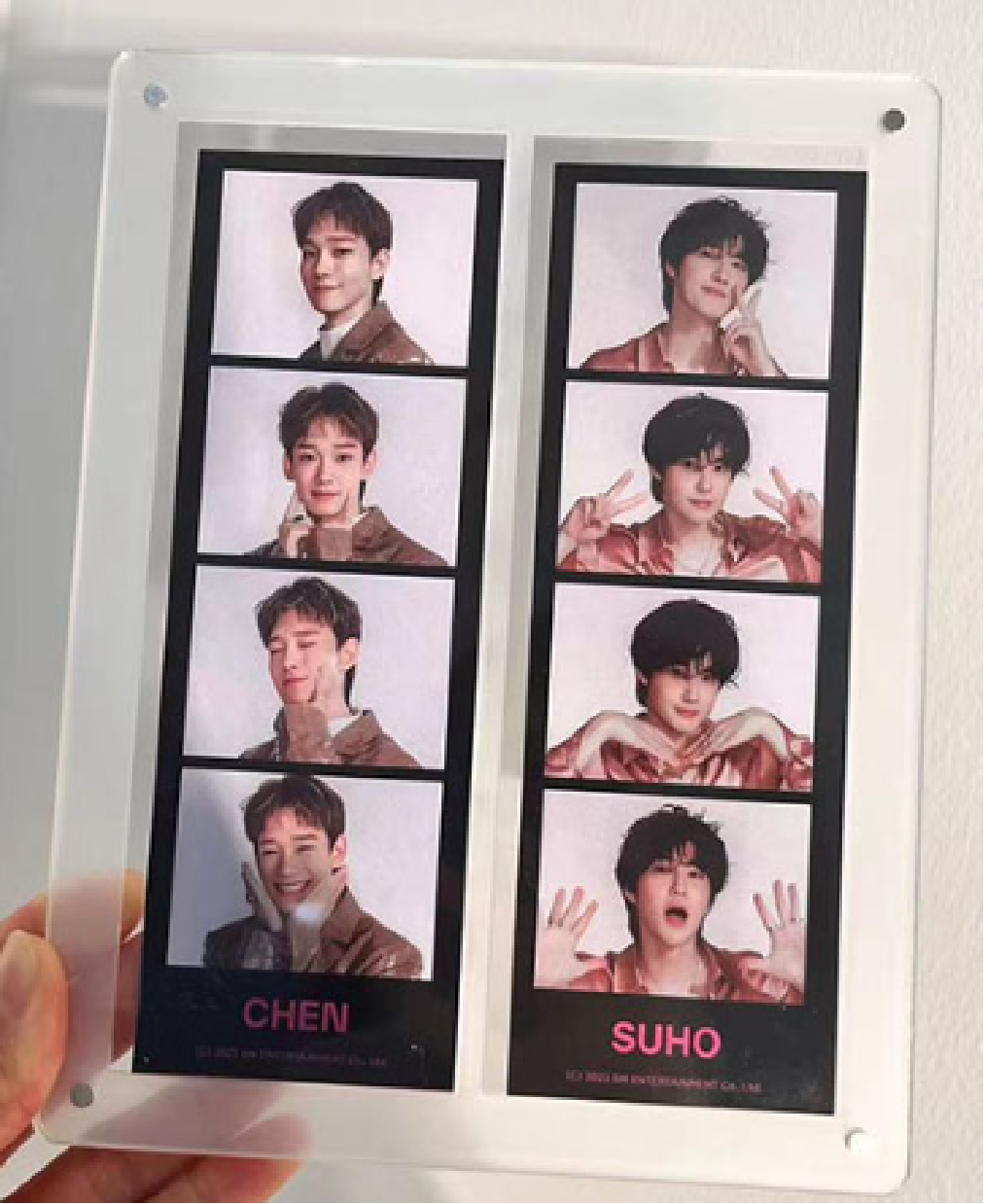 Magnetic Arcrylic photo frame - 2 strips- beautiful and not take up space