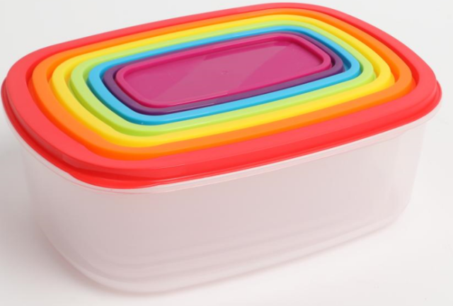 7pc Food Container Set--Light, large capacity,Save space
