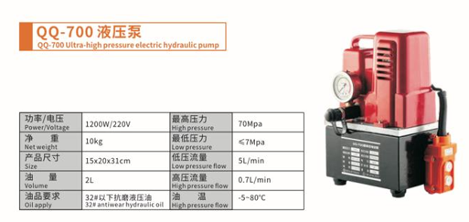Electric hydraulic pump hydraulic pump - strong power, long lasting, durable