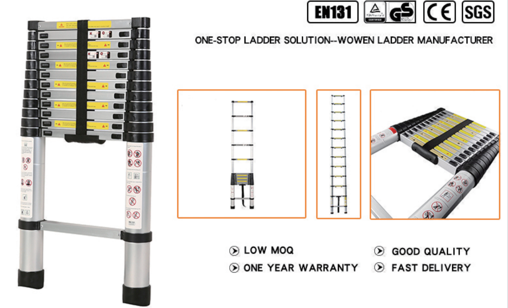 aluminum telescopic ladder -firm,adjustable