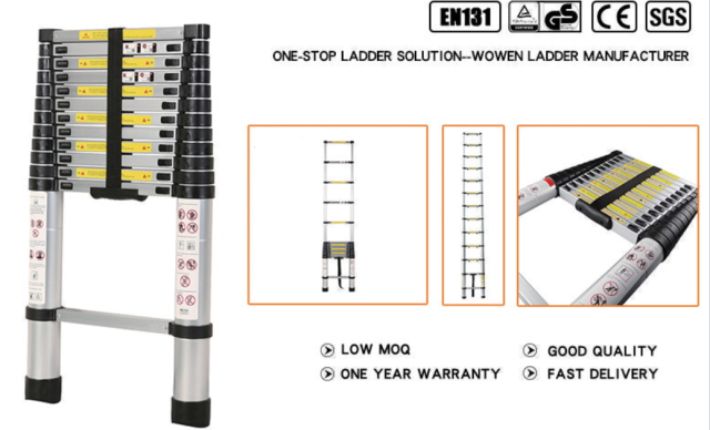 aluminum telescopic ladder -firm,adjustable