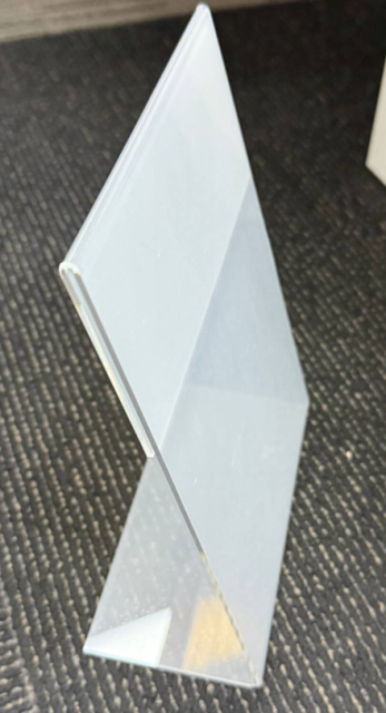 Acrylic L-frame--High transparency, lightweight, durable, safe, easy to clean, design diversity and environmental protection