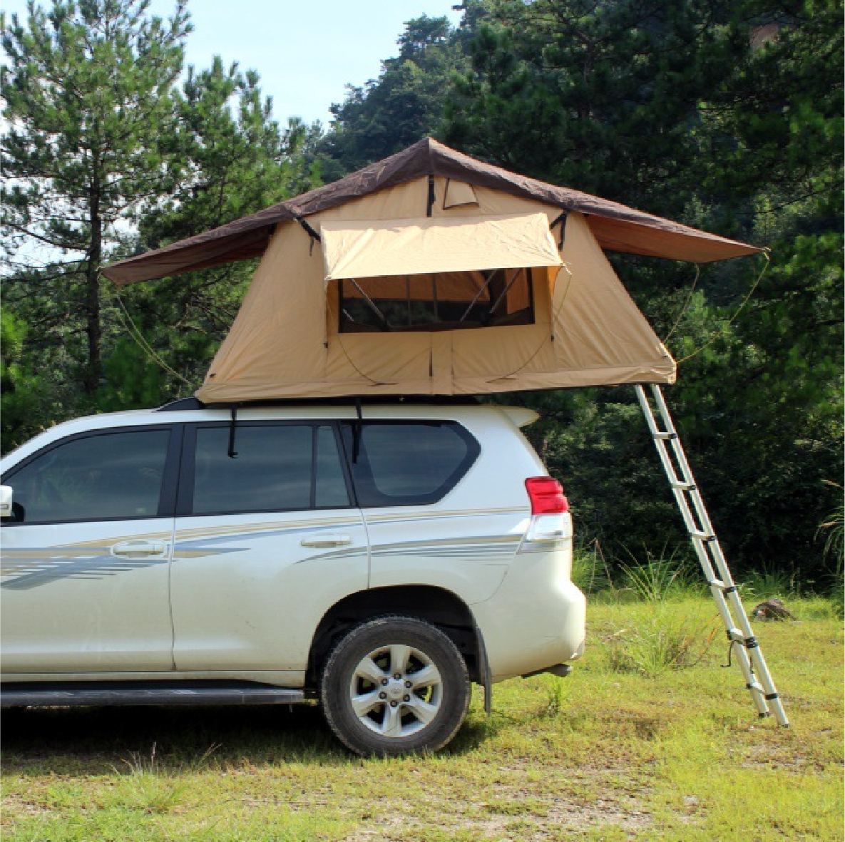 CarRooftop Tent -- One-piece molded shell , Easy to install,  Quick assembly and quick storage