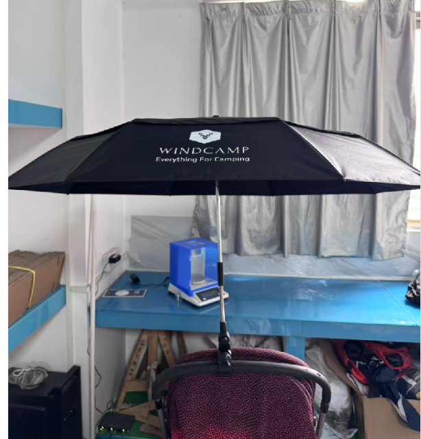 Portable Umbrella With Clamp-- Easy to install, Effectively blocking ultraviolet rays, sturdy frame