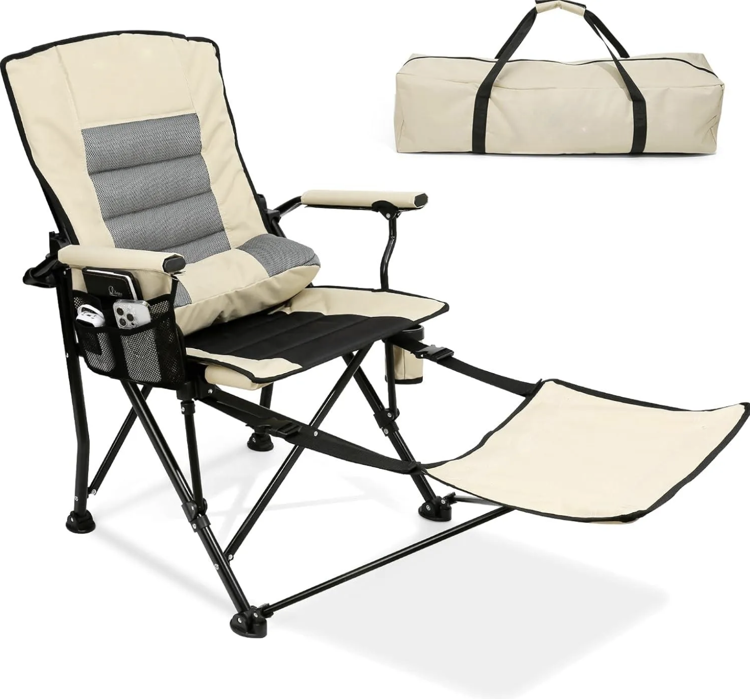Portable Camping Chair with foot extention--portable, easy-carrying, high quality
