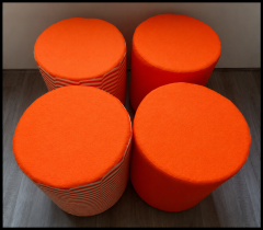 Round promotional stool